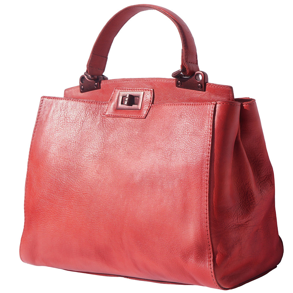 Peekaboo leather-handbag