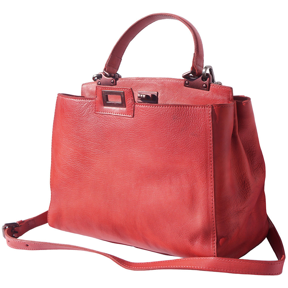 Peekaboo leather-handbag