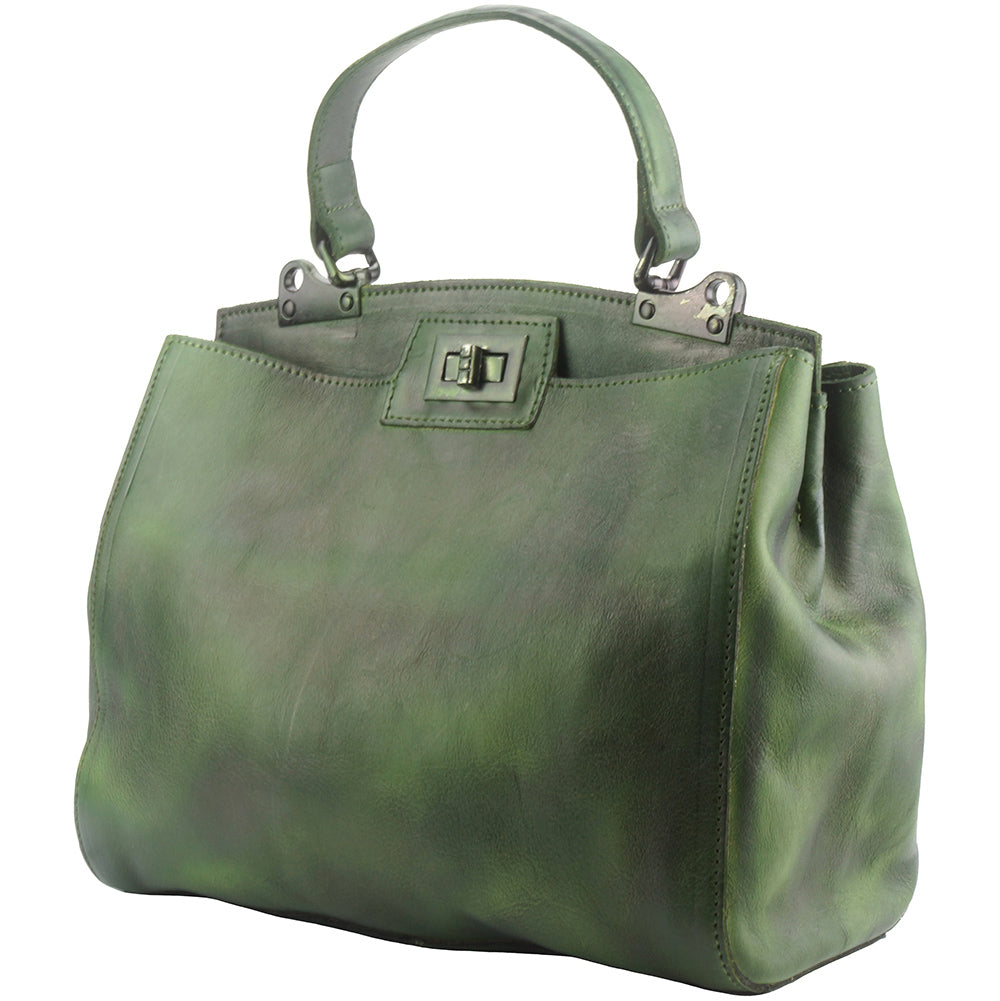 Peekaboo leather-handbag