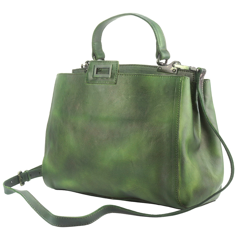 Peekaboo leather-handbag