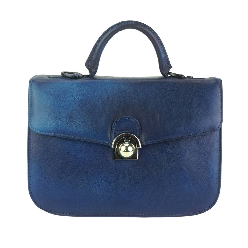 Very Leather Hand-bag Colour Dark blue handbag