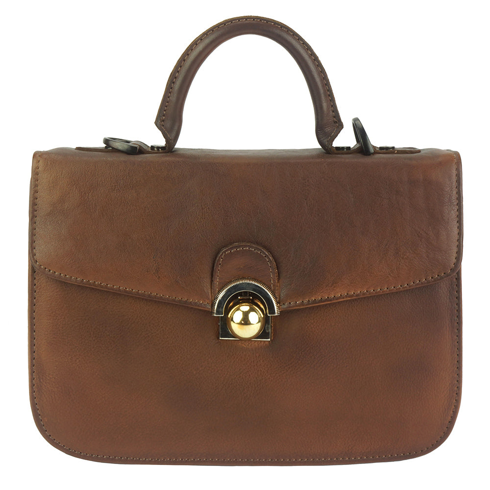 Very GM Leather Hand-bag Colour Brown handbag