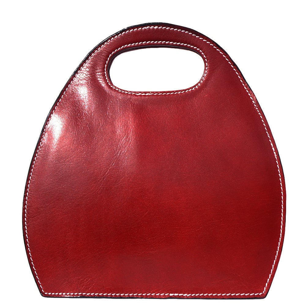 Samantha leather handbag Colour Light red handbag