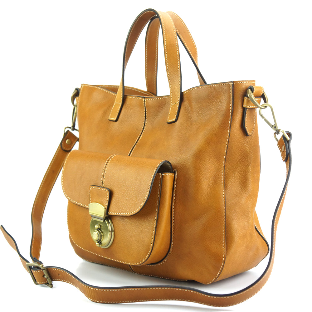 Duomo leather shoulder bag