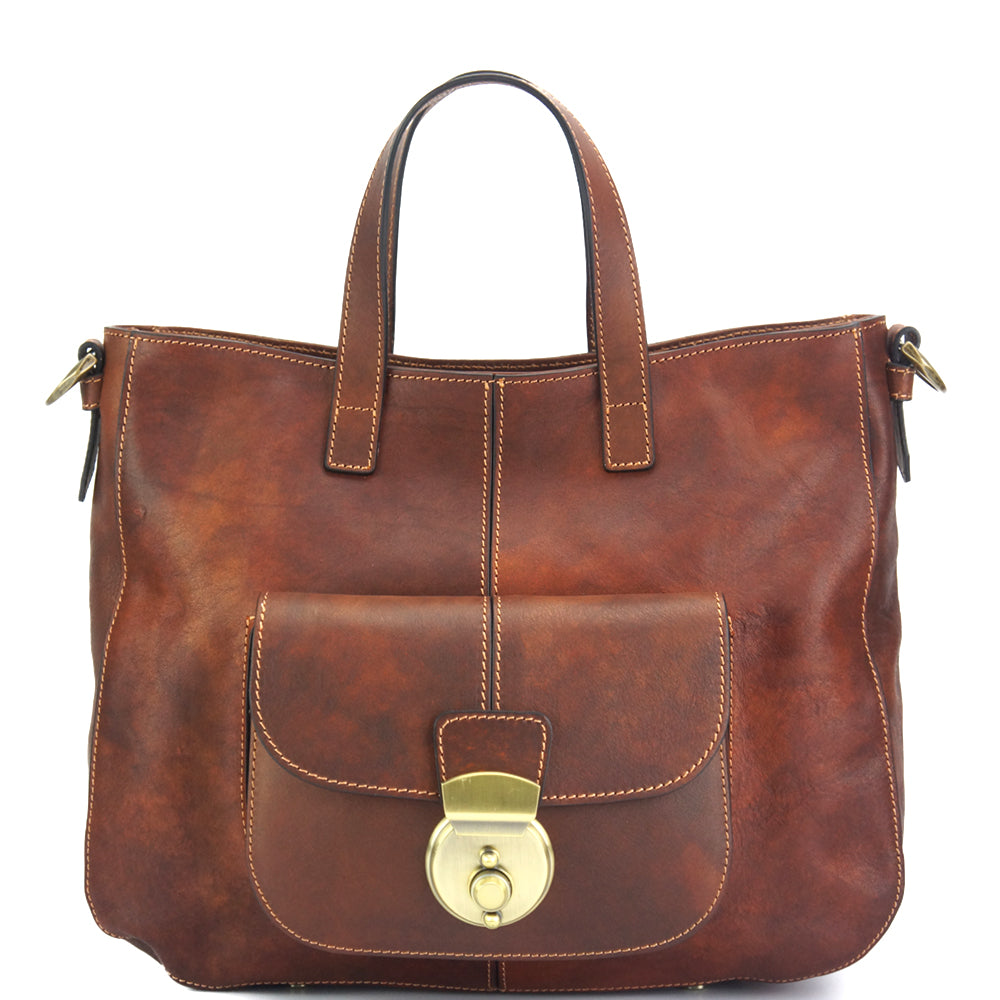 Duomo leather shoulder bag