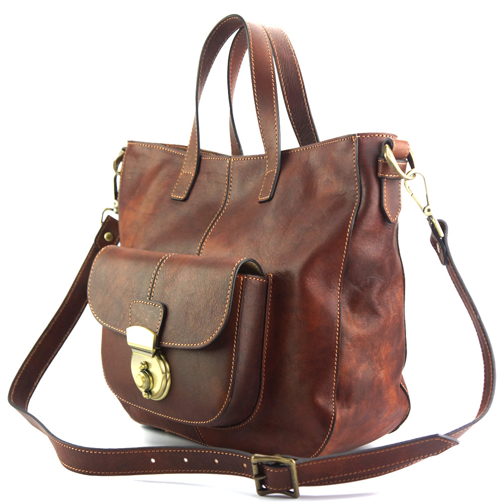 Duomo leather shoulder bag