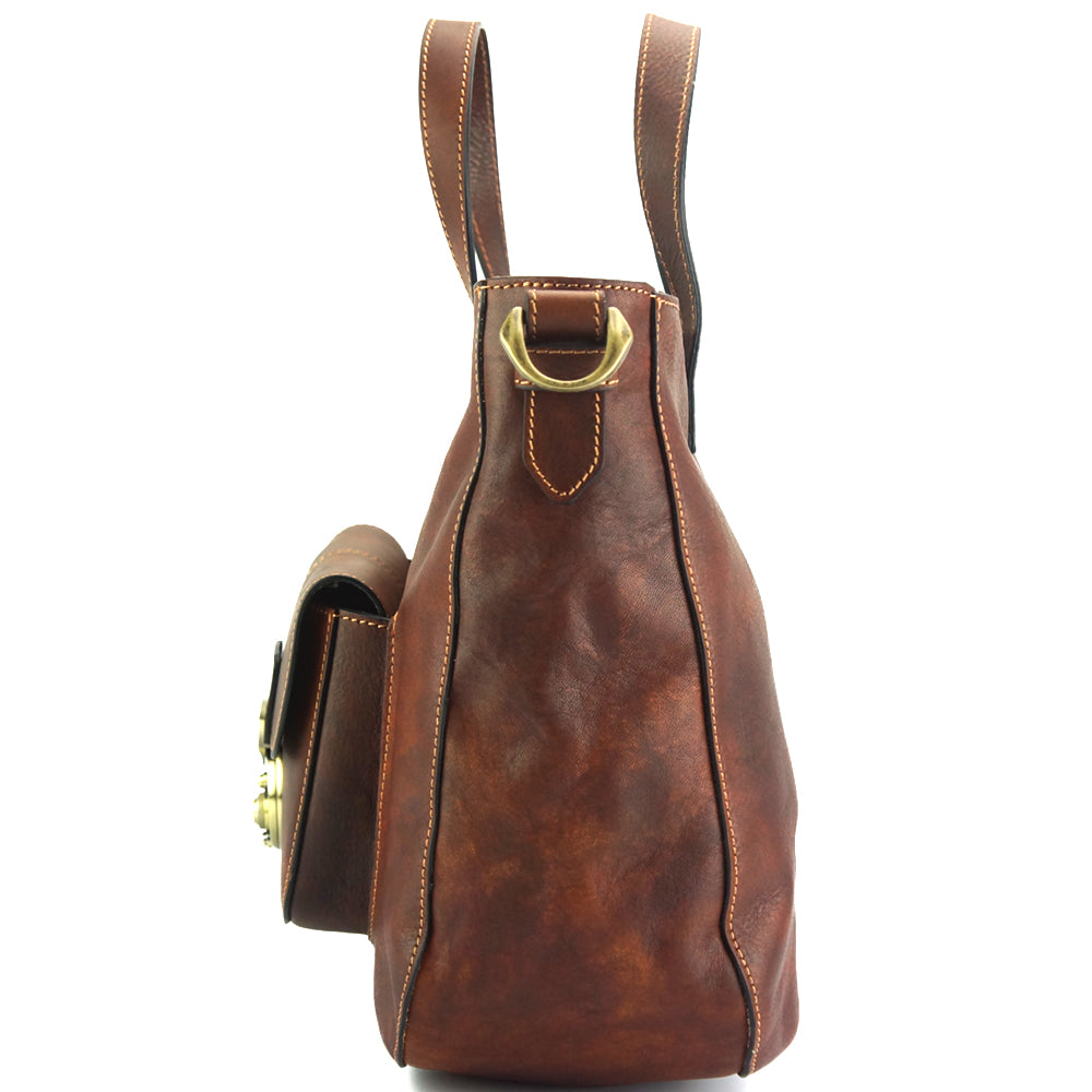 Duomo leather shoulder bag