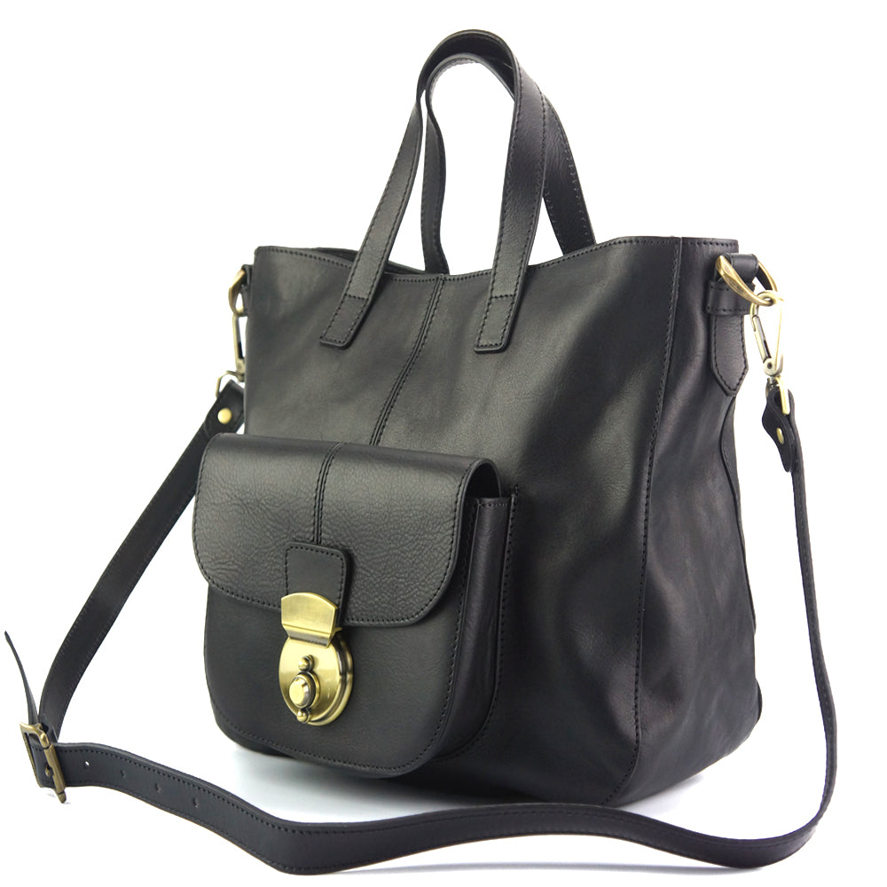 Duomo leather shoulder bag