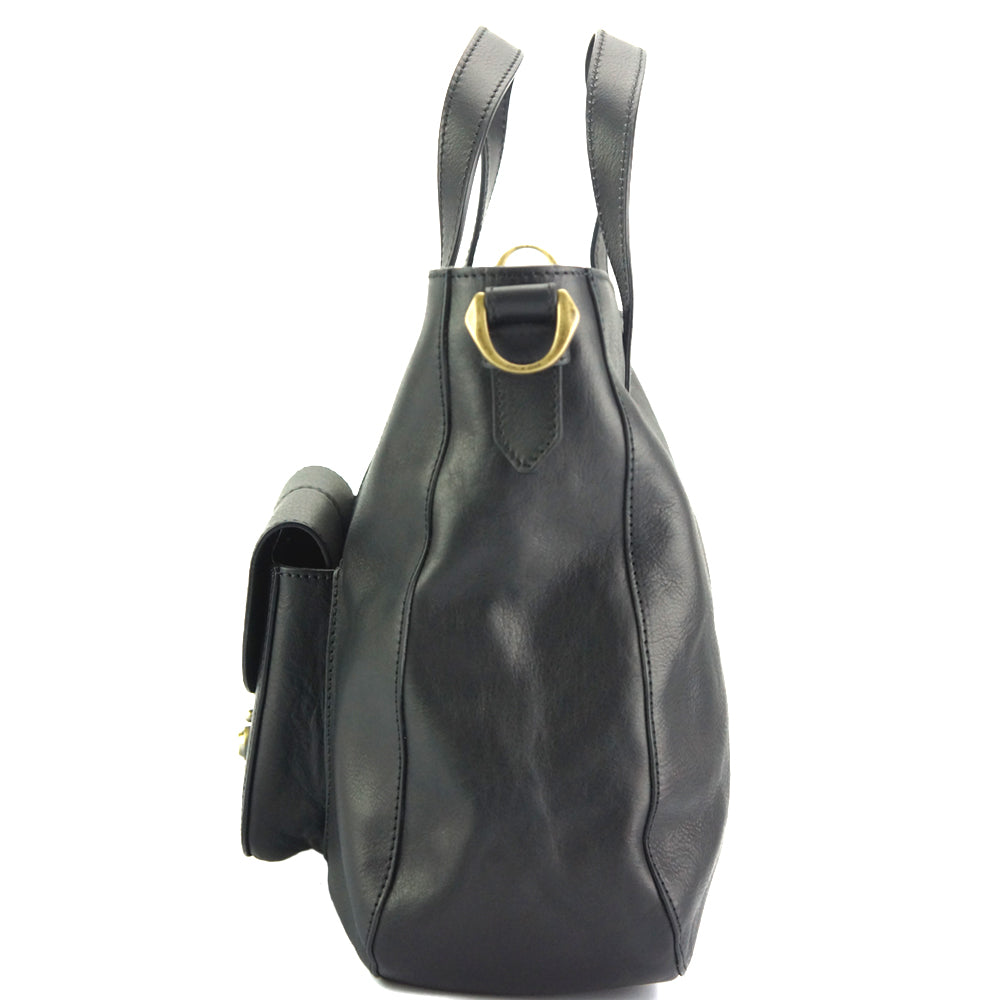 Duomo leather shoulder bag