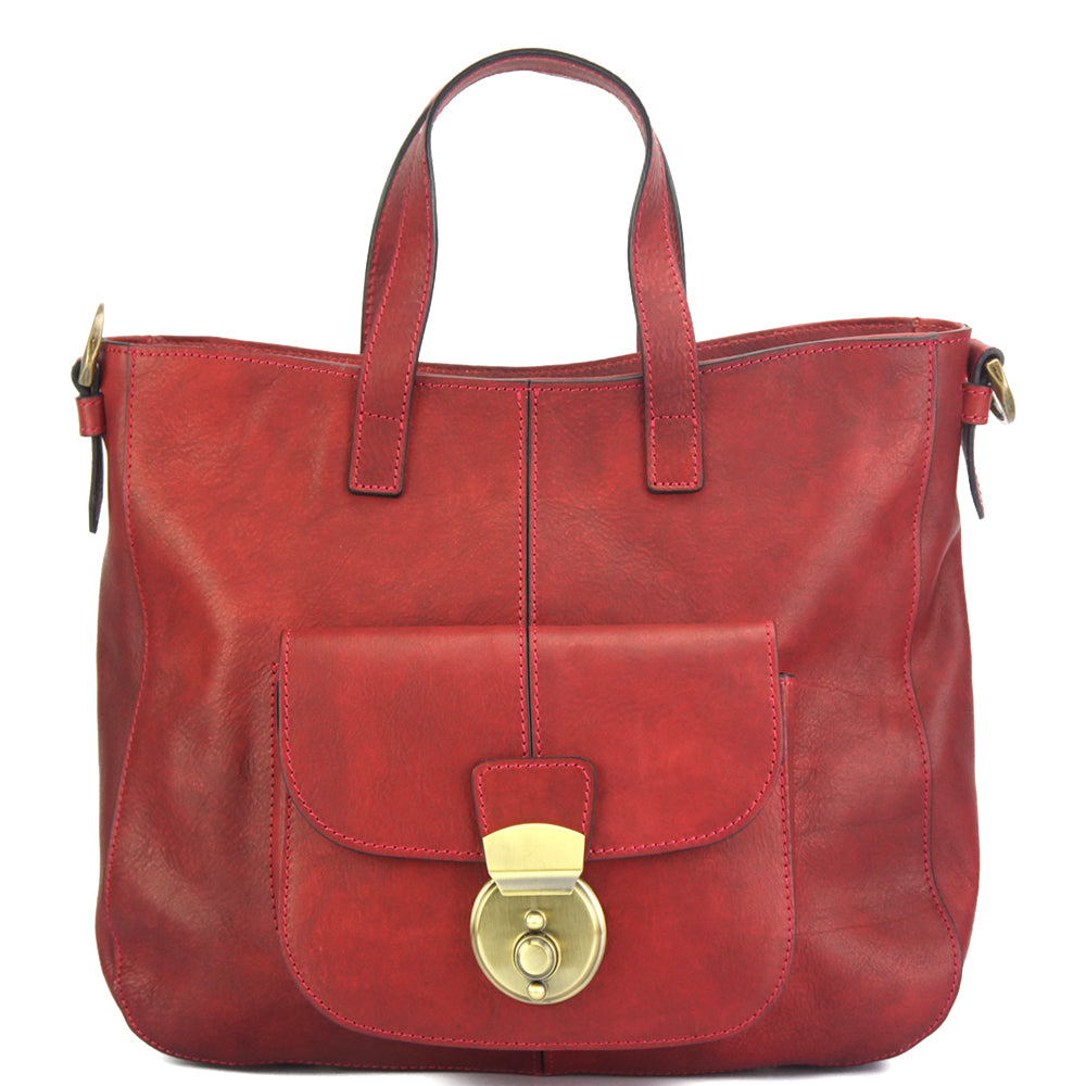 Duomo leather shoulder bag