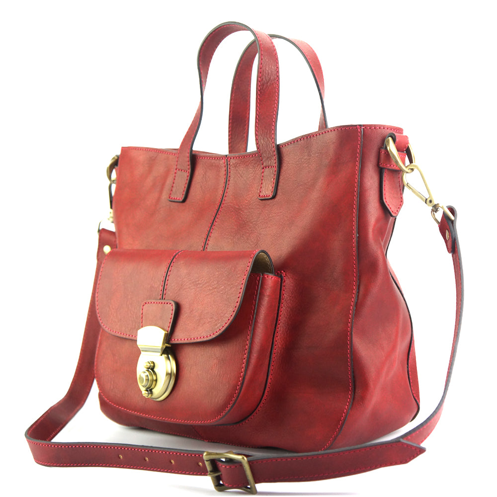 Duomo leather shoulder bag