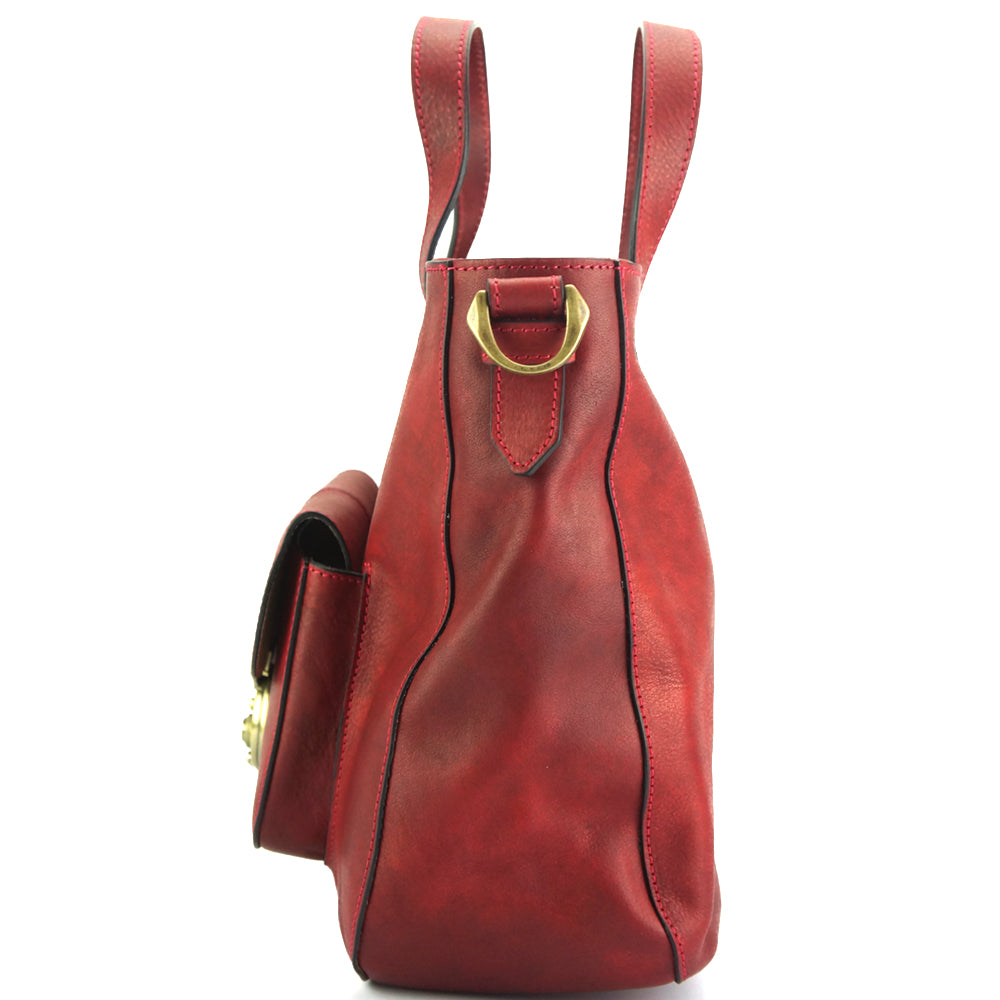 Duomo leather shoulder bag