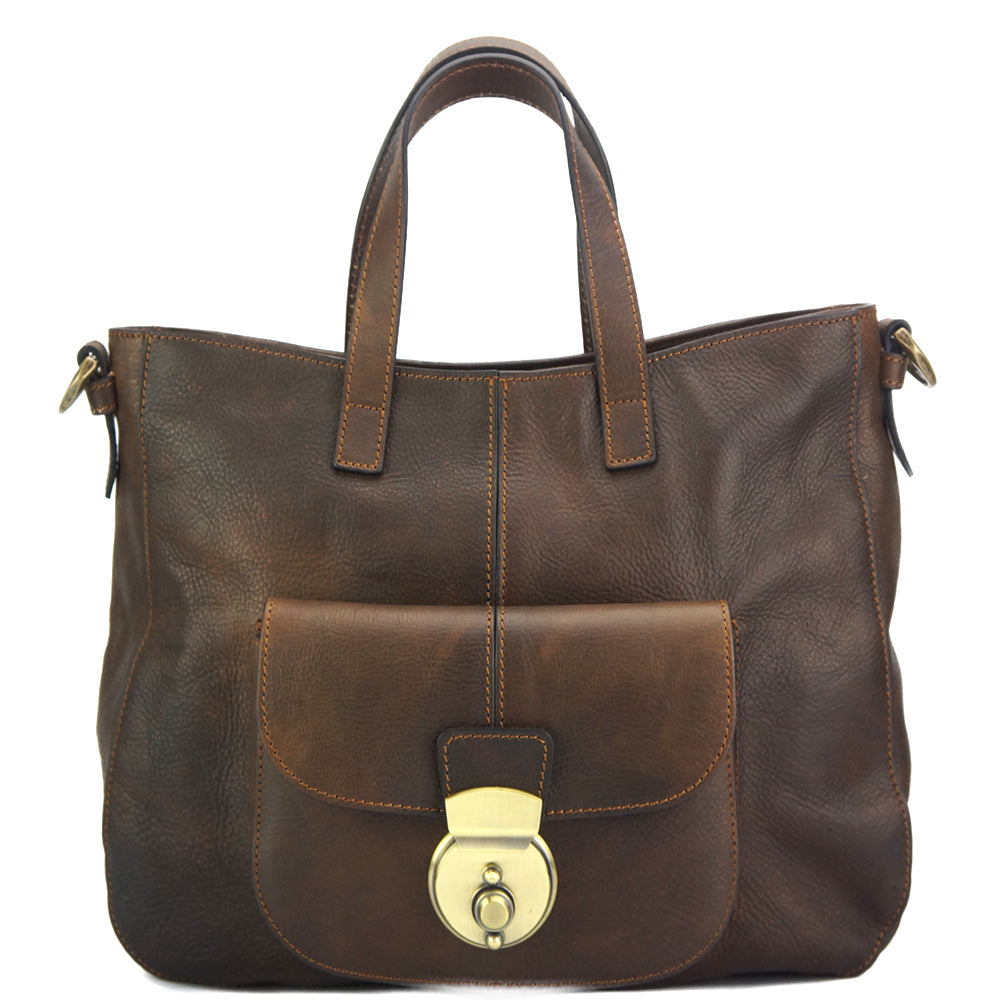 Duomo leather shoulder bag