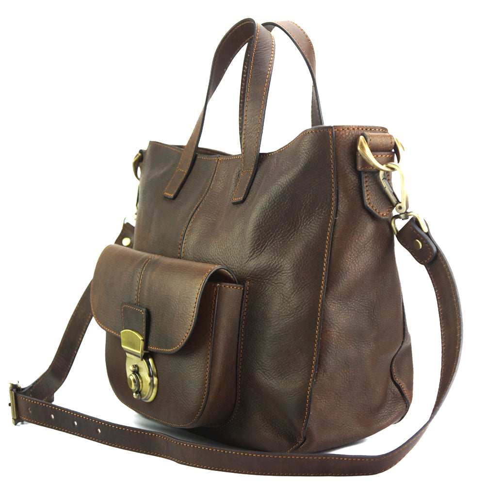 Duomo leather shoulder bag