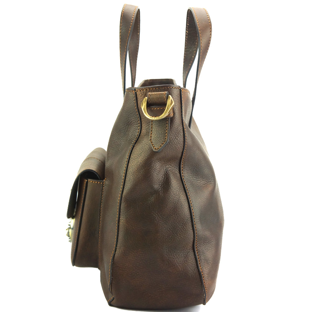 Duomo leather shoulder bag