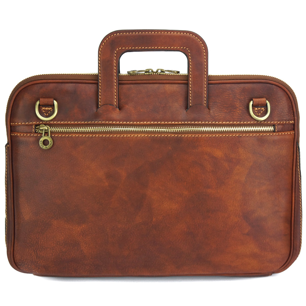 Porte-Documents Jour in Italian Vacchetta leather briefcase