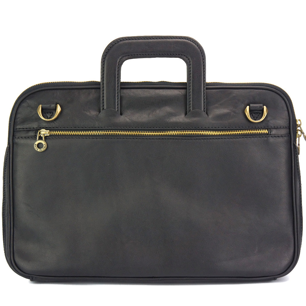 Porte-Documents Jour in Italian Vacchetta leather briefcase