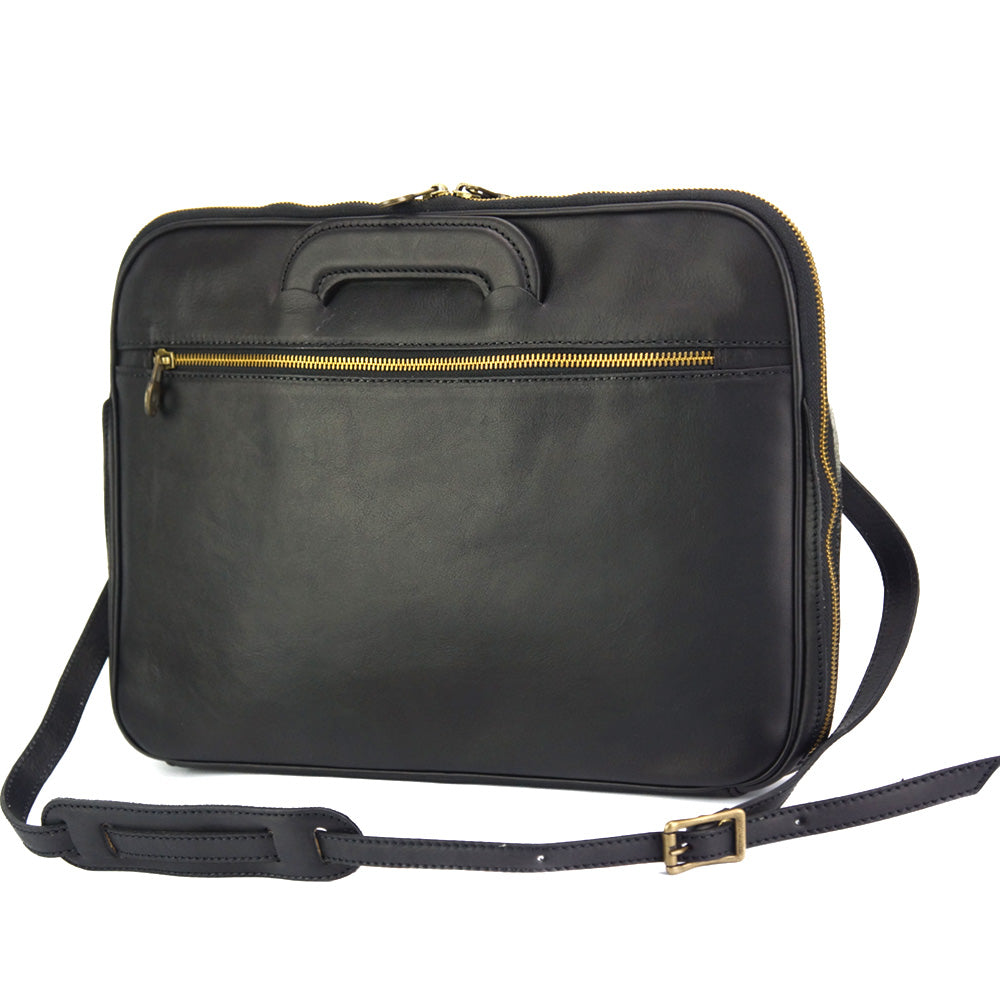 Porte-Documents Jour in Italian Vacchetta leather briefcase