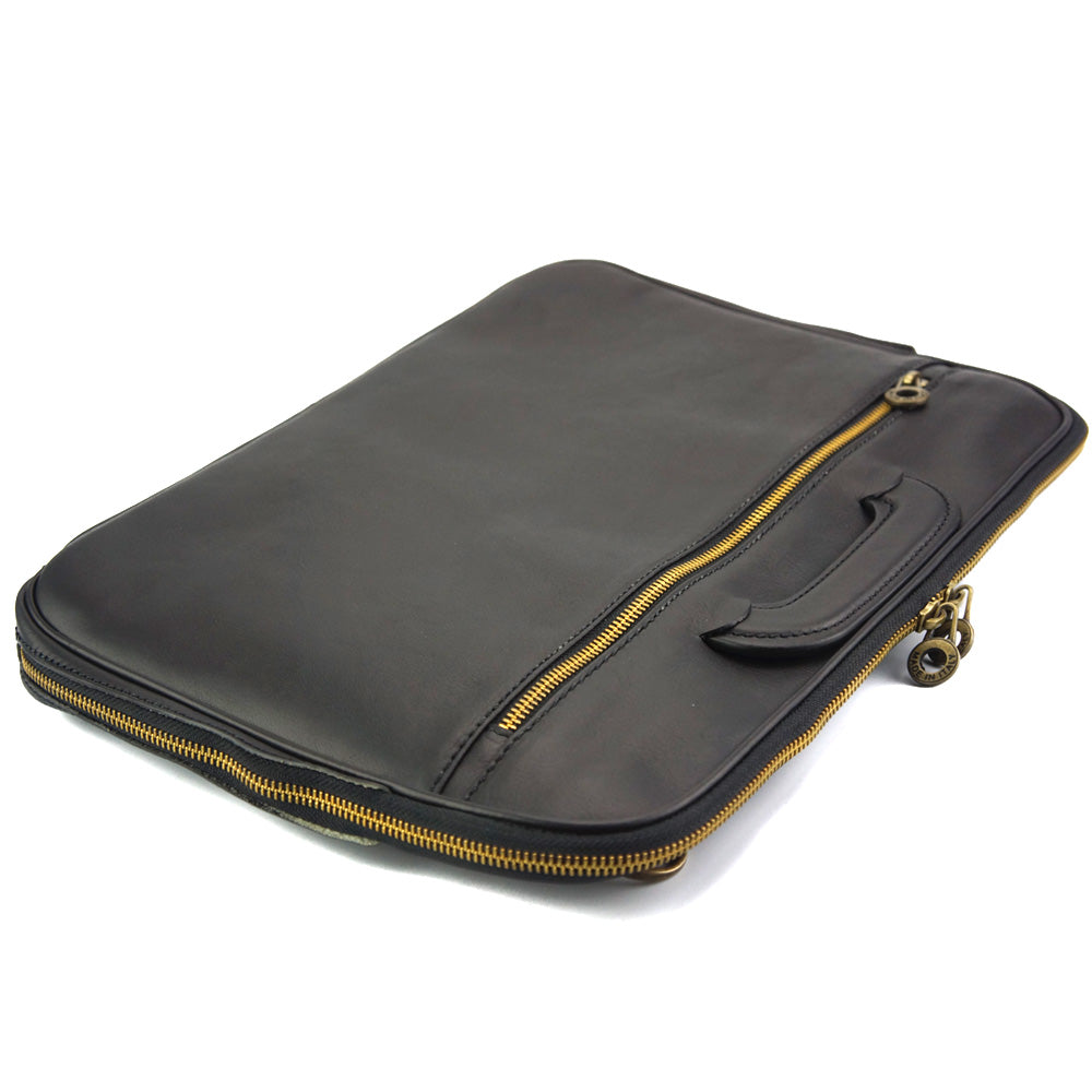 Porte-Documents Jour in Italian Vacchetta leather briefcase