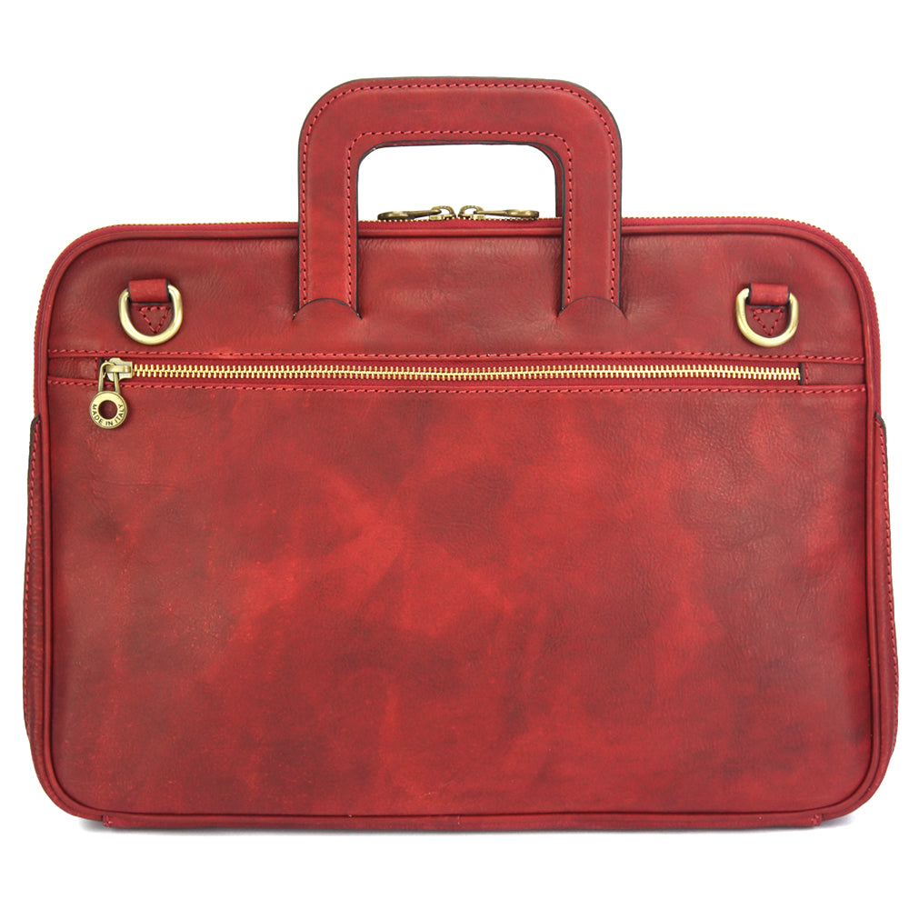 Porte-Documents Jour in Italian Vacchetta leather briefcase