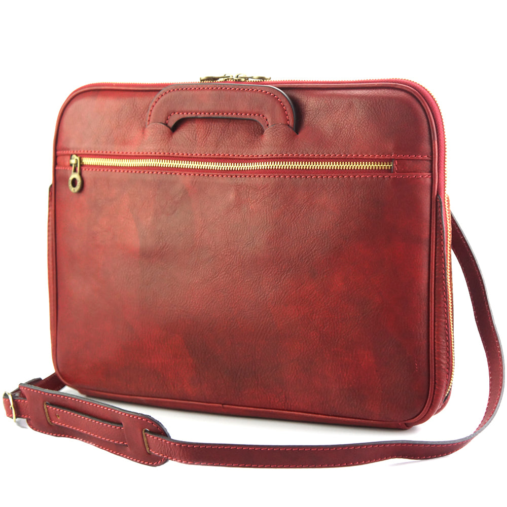 Porte-Documents Jour in Italian Vacchetta leather briefcase