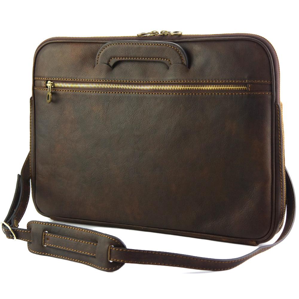 Porte-Documents Jour in Italian Vacchetta leather briefcase