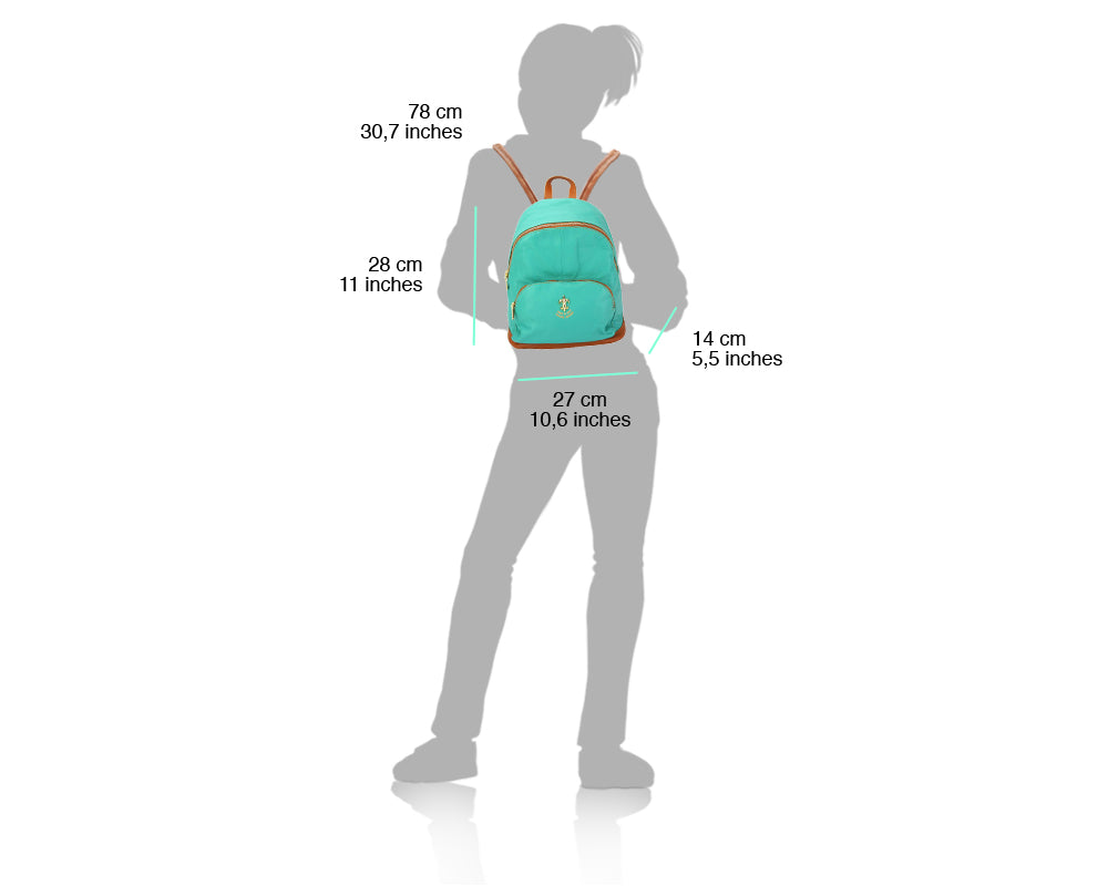 Carola leather backpack – Verde Limon Panama