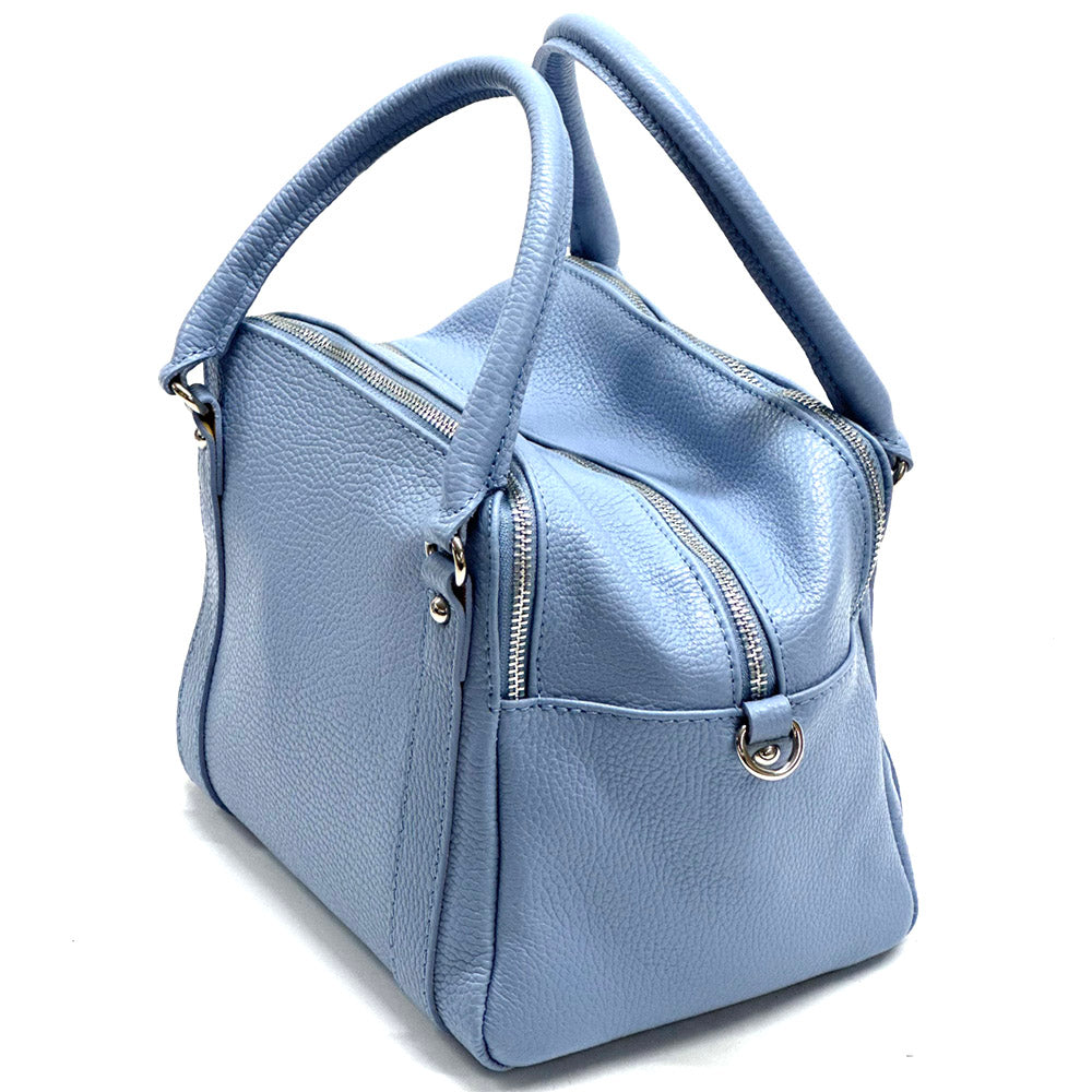 Maica Leather Boston Bag