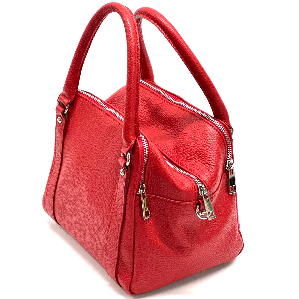 Maica Leather Boston Bag