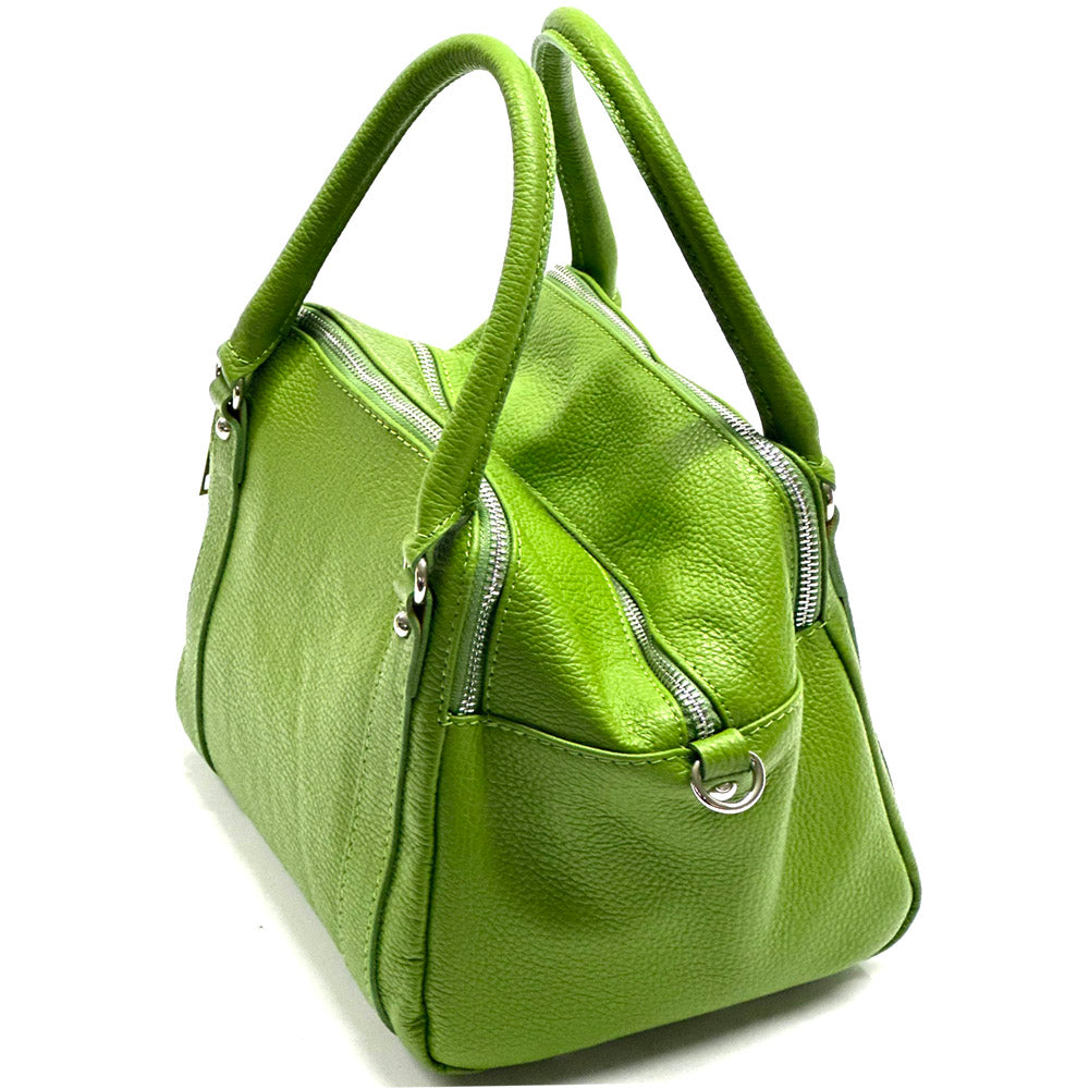 Maica Leather Boston Bag