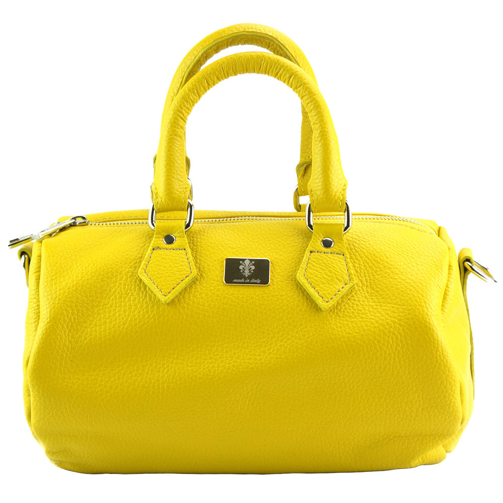 Leather shoulder bag - Stock Colour Yellow shoulder bag