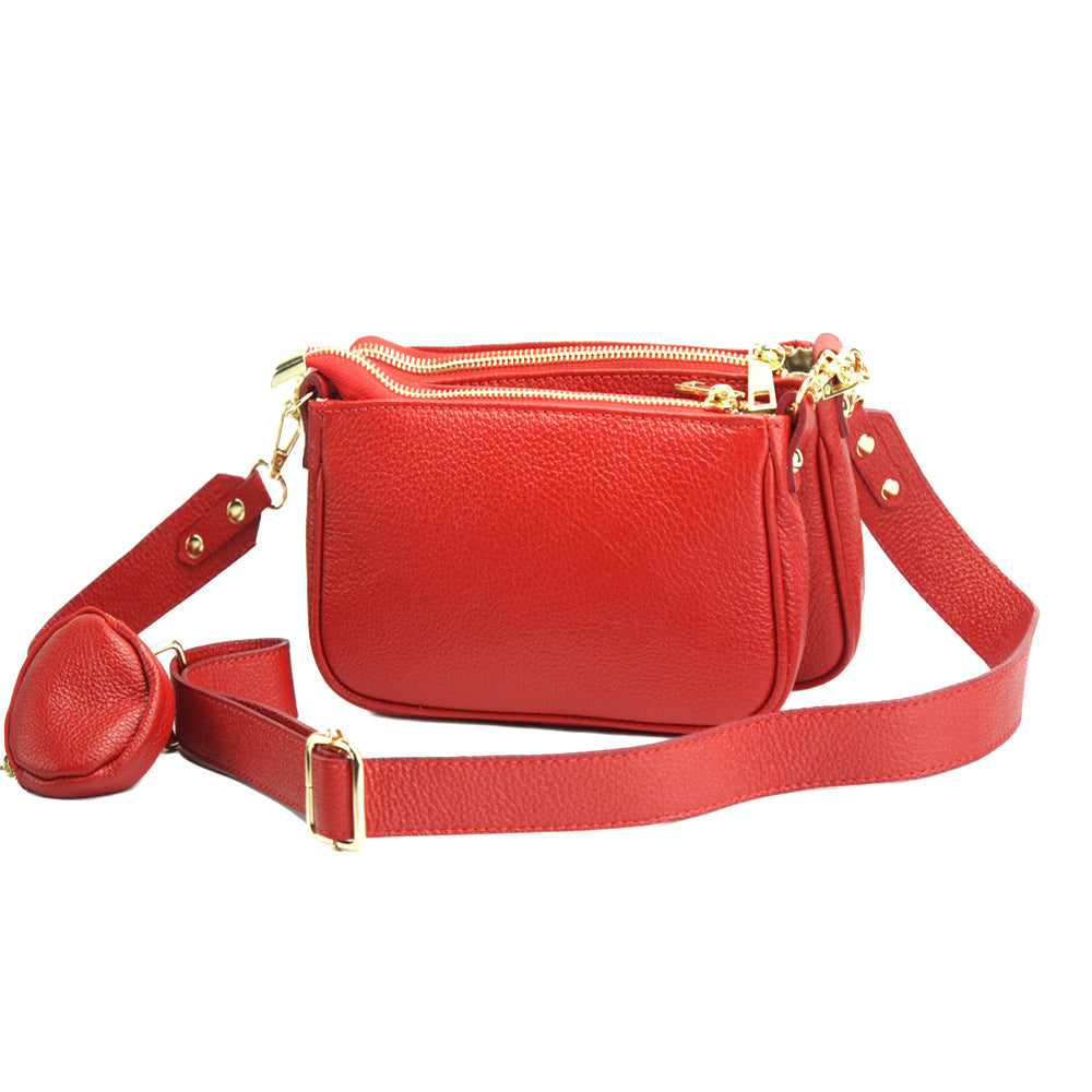 Sesbania leather Shoulder bag shoulder bag