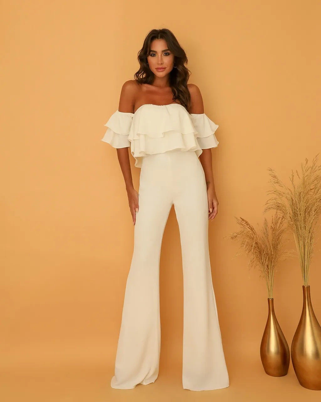 Wear Solid Color Backless Slim Fit jumpsuit Jumpsuit/Rompers