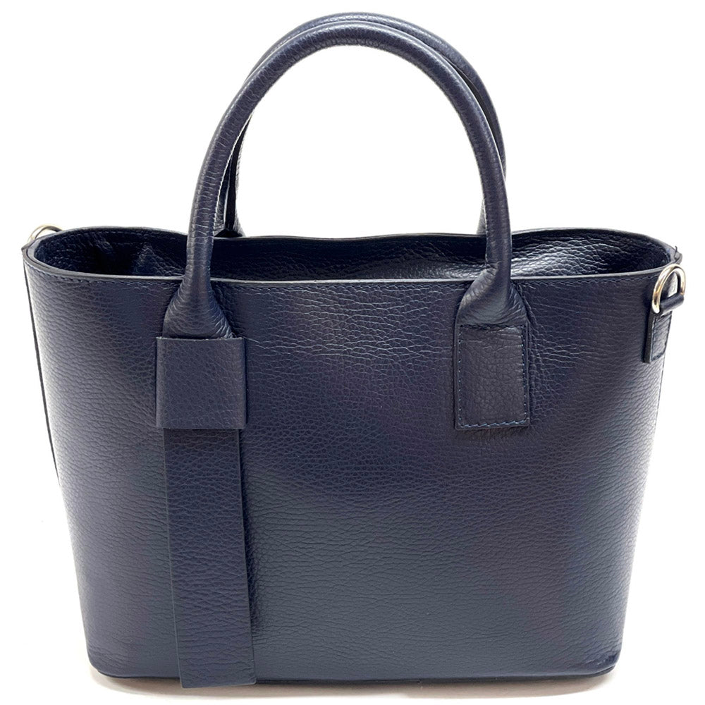 Vanessa leather Handbag Colour Dark blue handbag