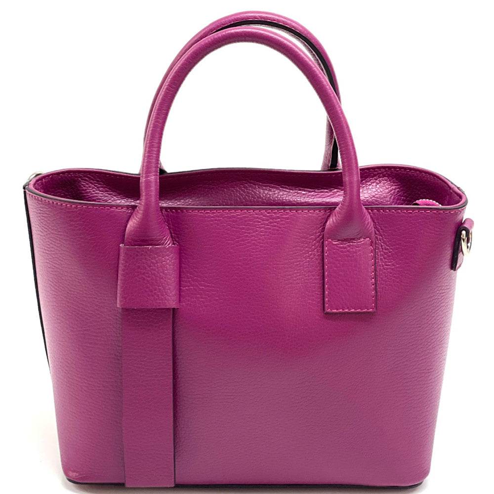 Vanessa leather Handbag Colour Fuchsia handbag