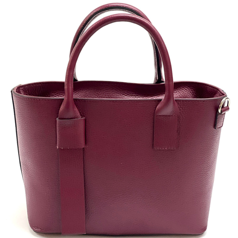 Vanessa leather Handbag Colour Bordeaux handbag