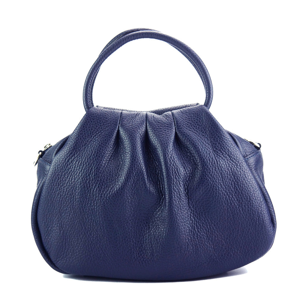 Noemi leather Handbag Colour Dark blue handbag