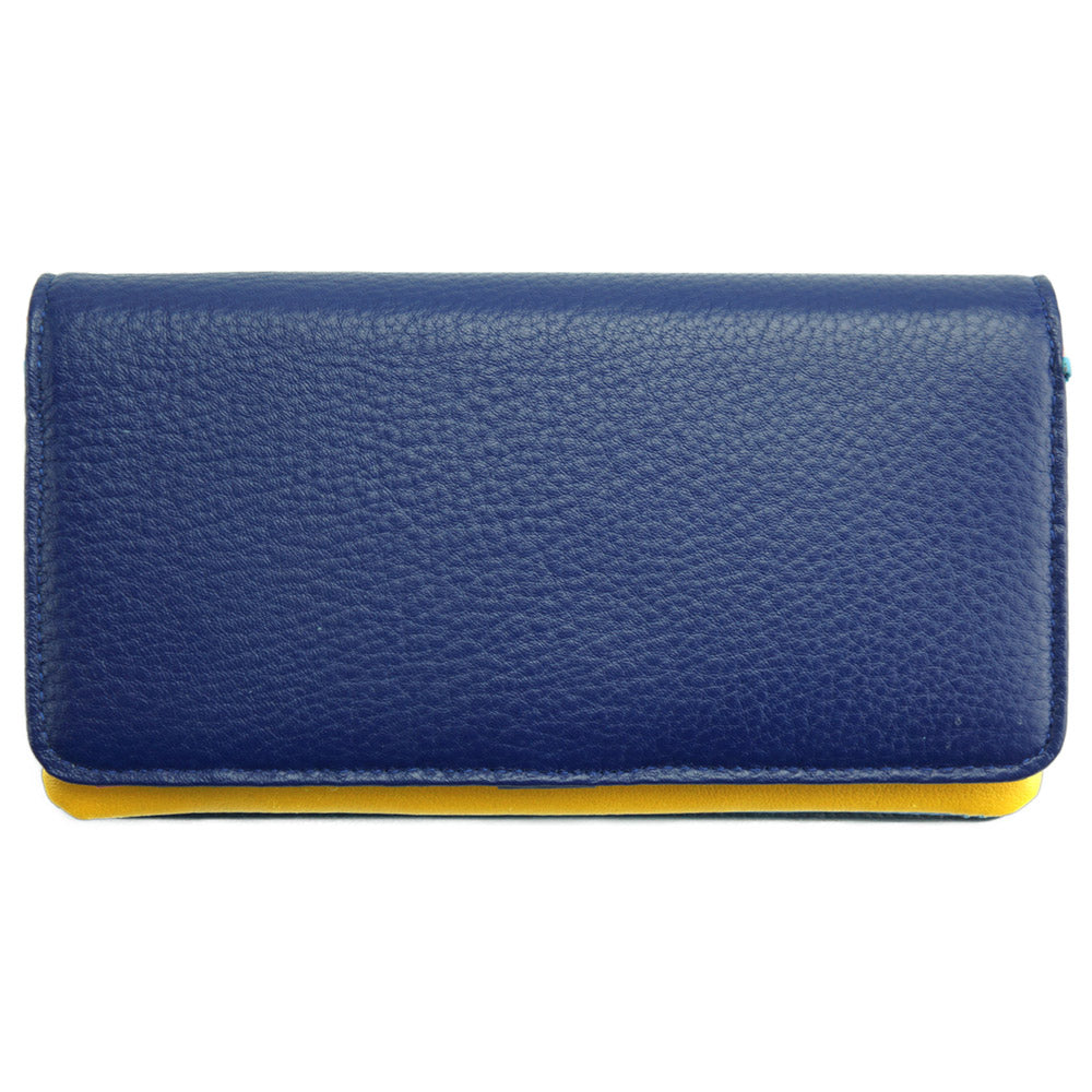 Rosalinda – Compact Leather Wallet Colour Dark blue wallet