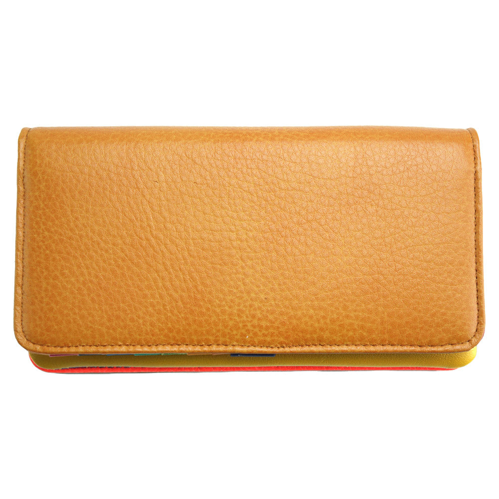 Rosalinda – Compact Leather Wallet Colour Tan wallet