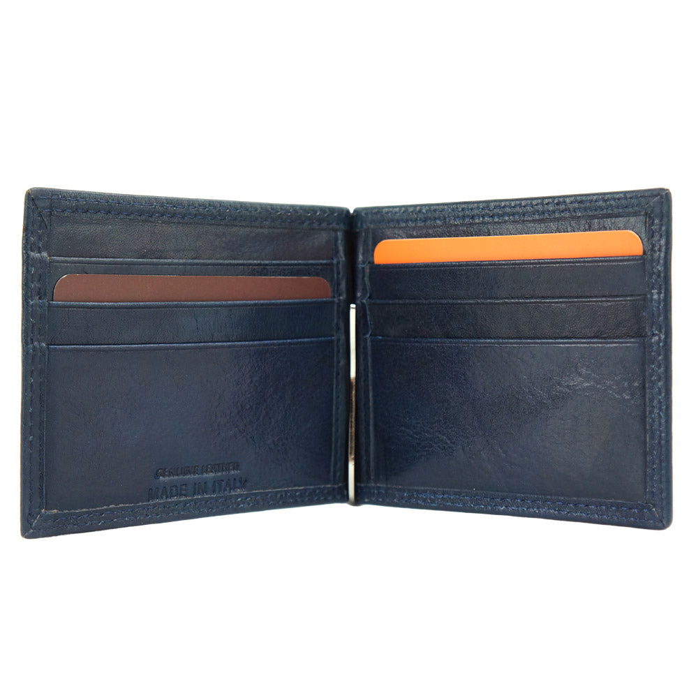 Genuine calfskin Leather wallet Gianni V