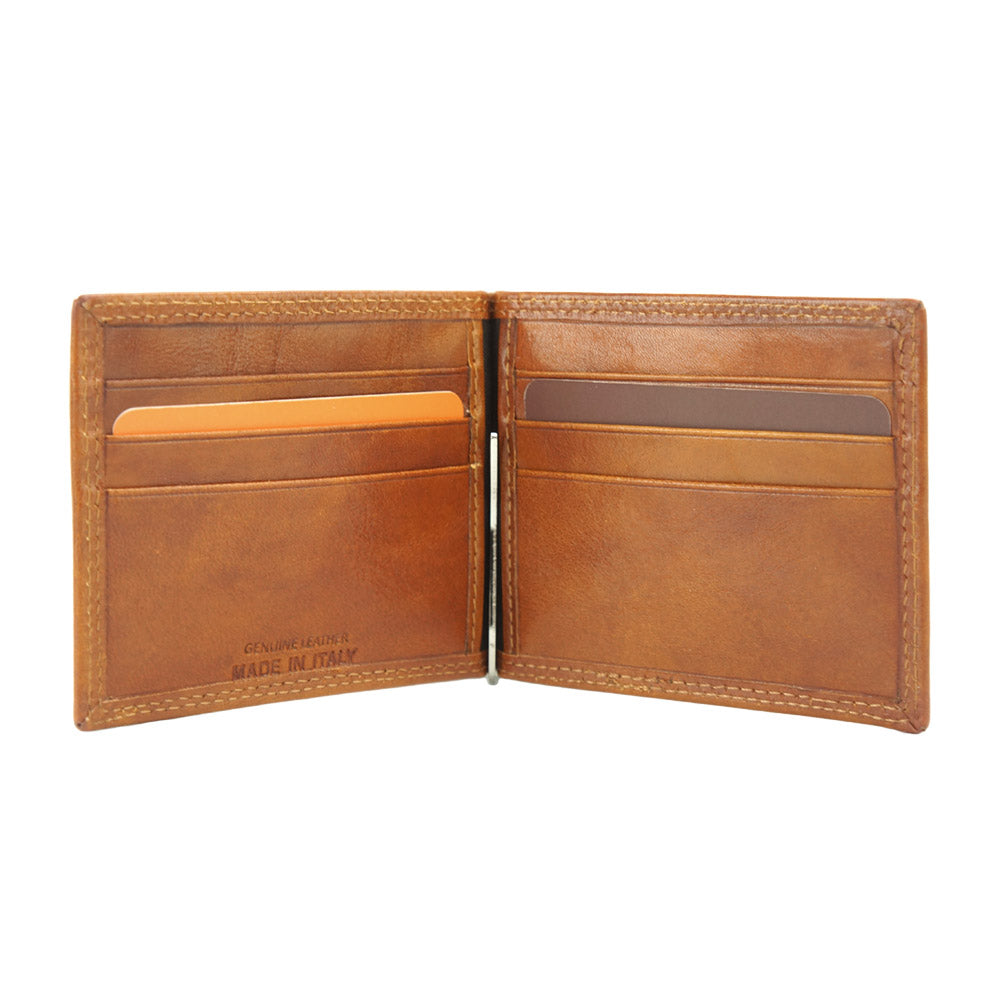 Genuine calfskin Leather wallet Gianni V