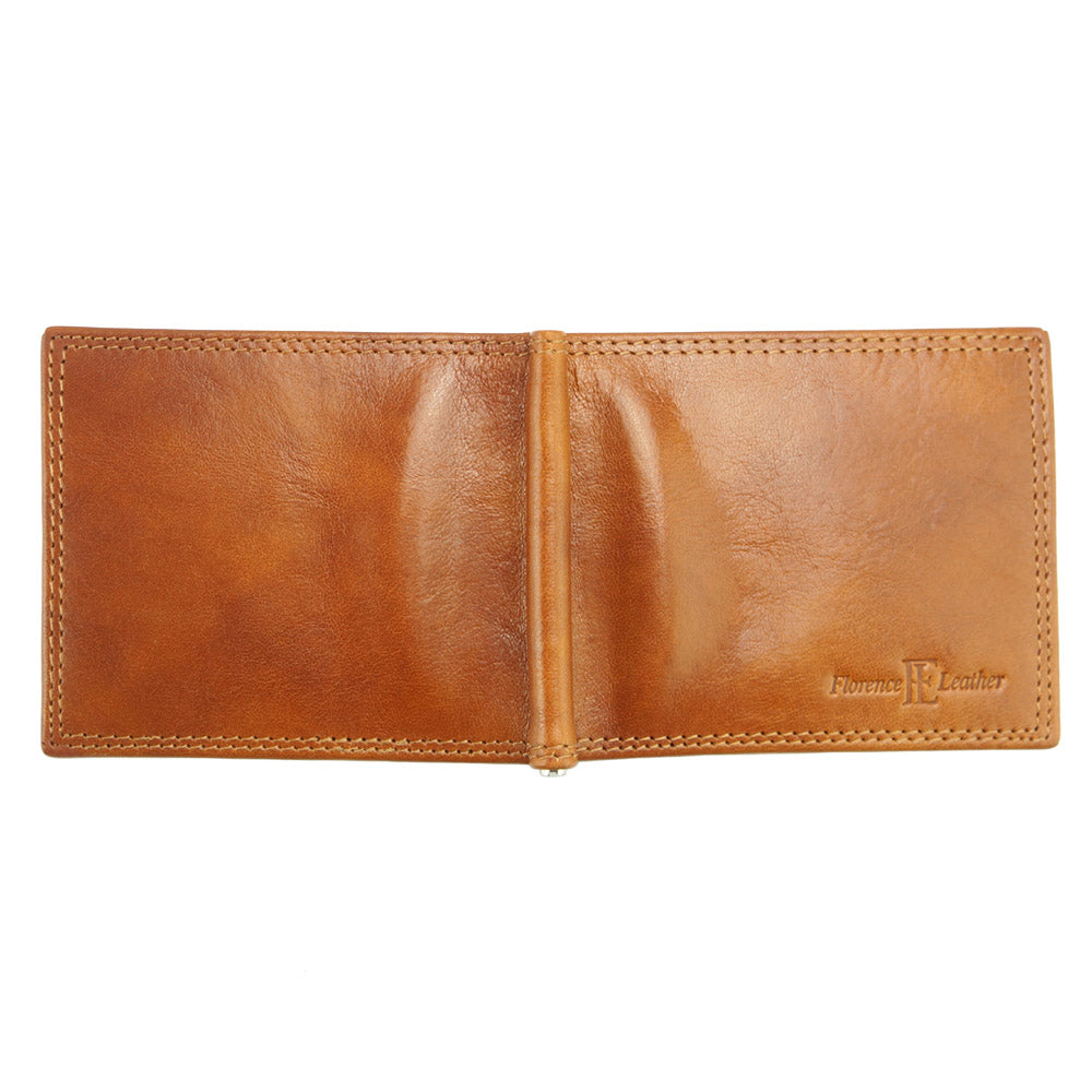 Genuine calfskin Leather wallet Gianni V