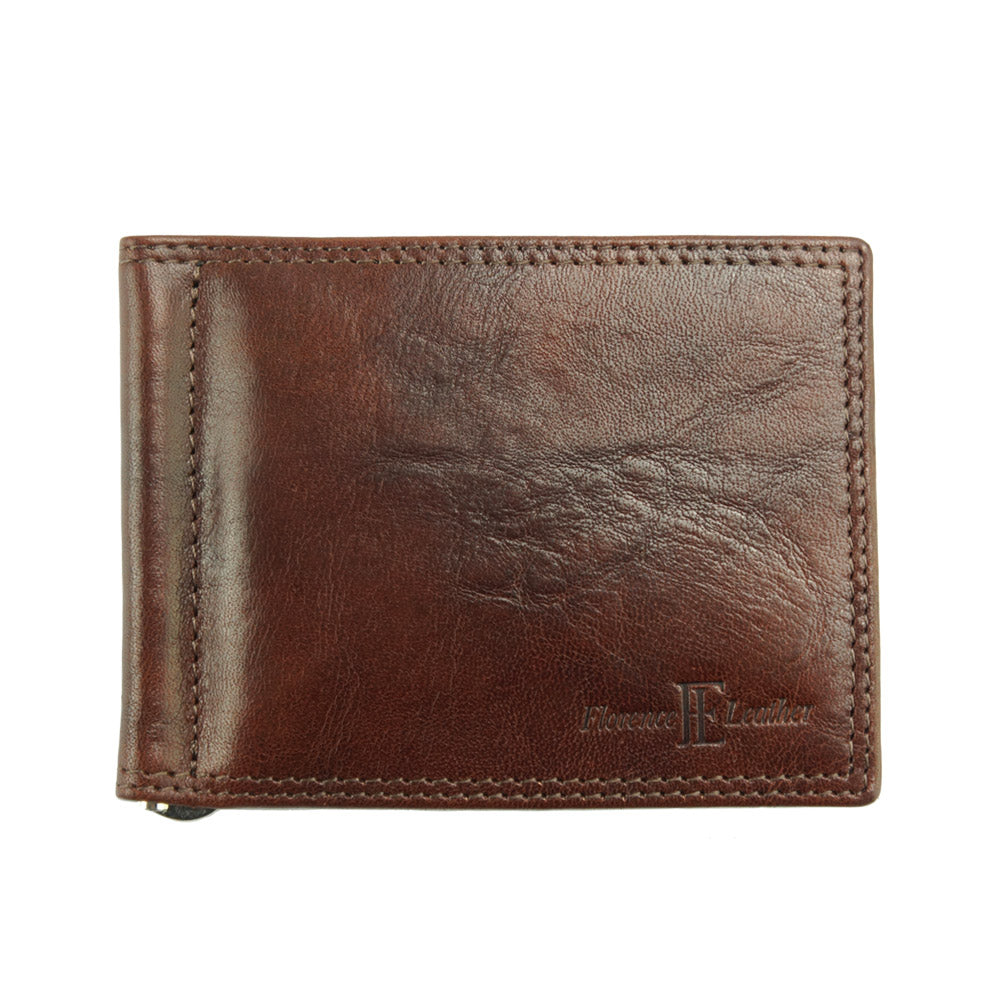 Genuine calfskin Leather wallet Gianni V