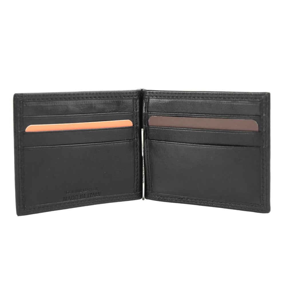 Genuine calfskin Leather wallet Gianni V