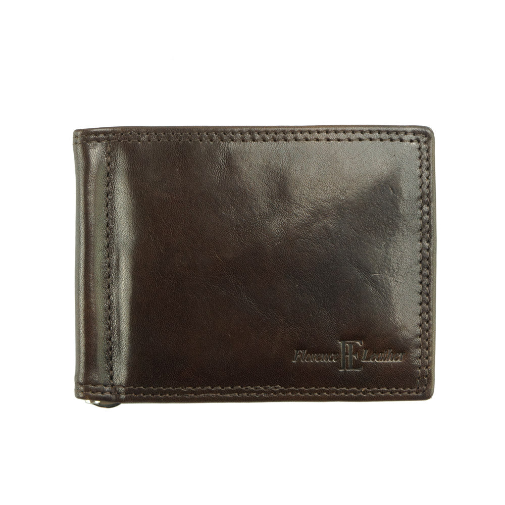 Genuine calfskin Leather wallet Gianni V